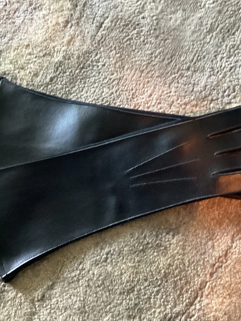 Opera length black gloves VEGAN. MUST SEE NEW